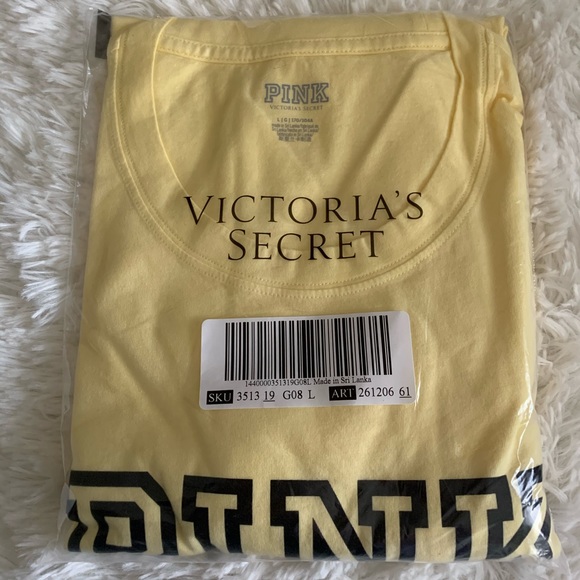 VS PINK LONG SLEEVE CAMPUS TEE - Picture 4 of 4